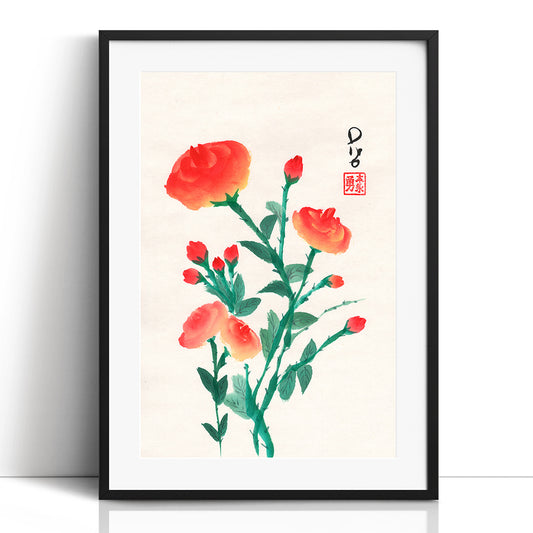 Red Roses (Framed Paper Print)