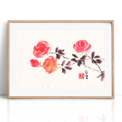 Red Roses 2 (Framed Paper Print)