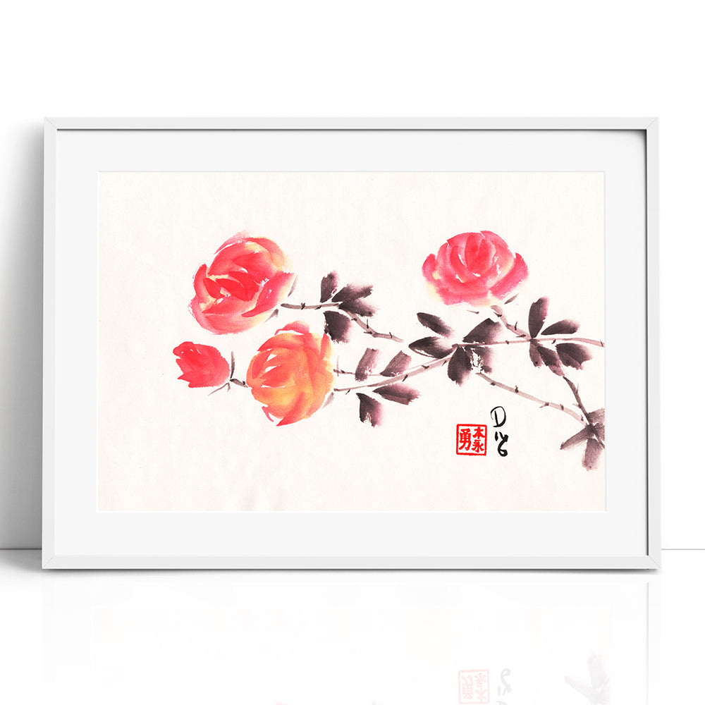 Red Roses 2 (Framed Paper Print)
