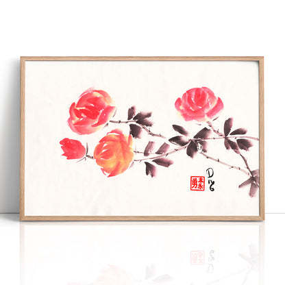Red Roses 2 (Framed Paper Print)