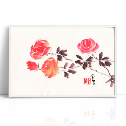Red Roses 2 (Framed Paper Print)