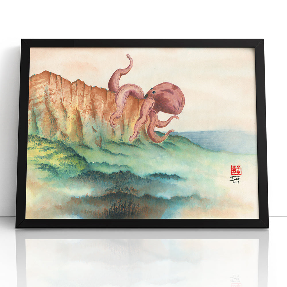 Revenge of the Tako (Framed Paper Print)