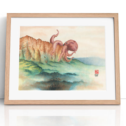 Revenge of the Tako (Framed Paper Print)