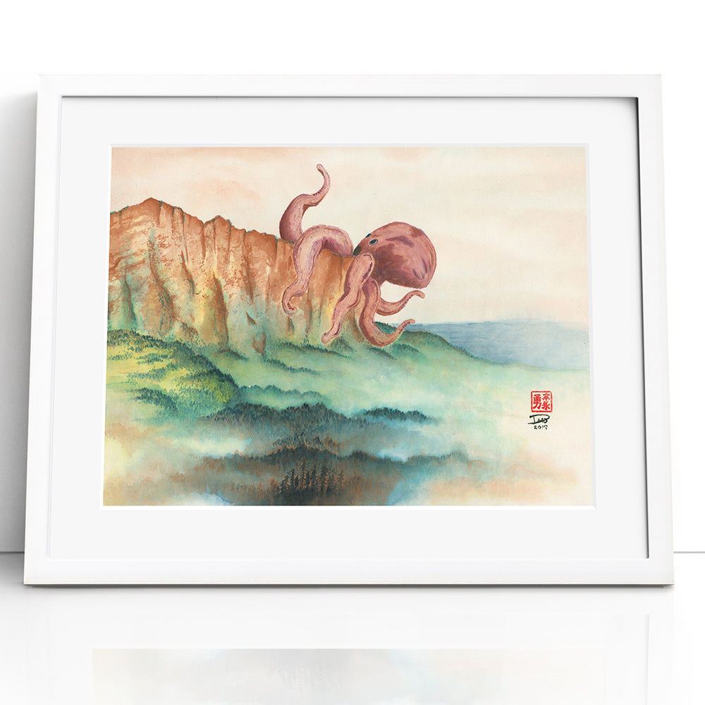 Revenge of the Tako (Framed Paper Print)