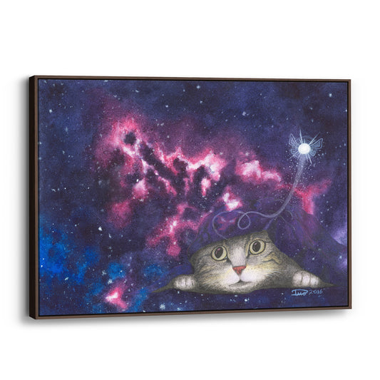 Rip in the Fabric of Space (Framed Canvas)