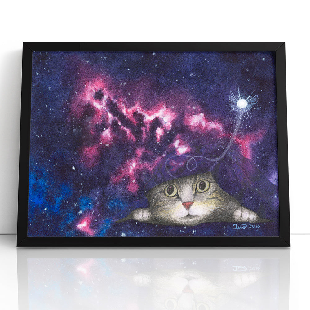 Rip in the Fabric of Space (Framed Paper Print)