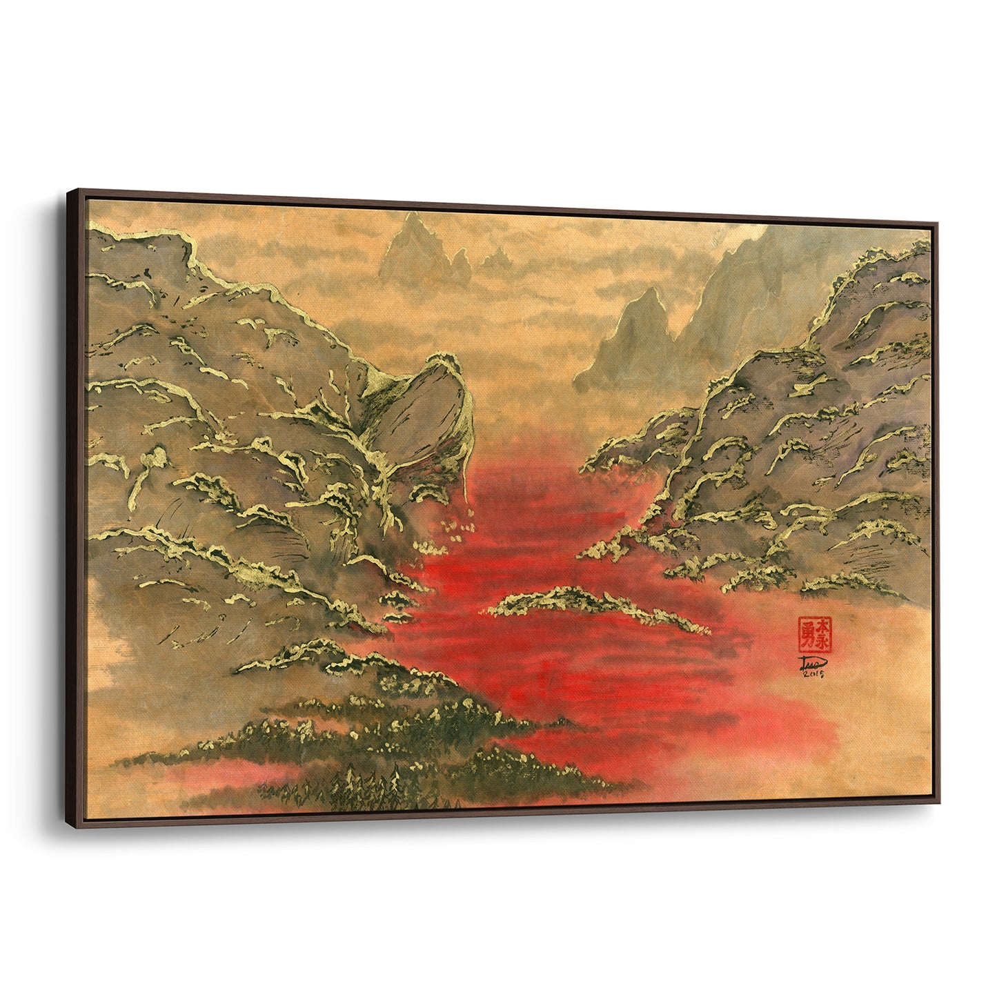 Valley of Blood (Framed Canvas)