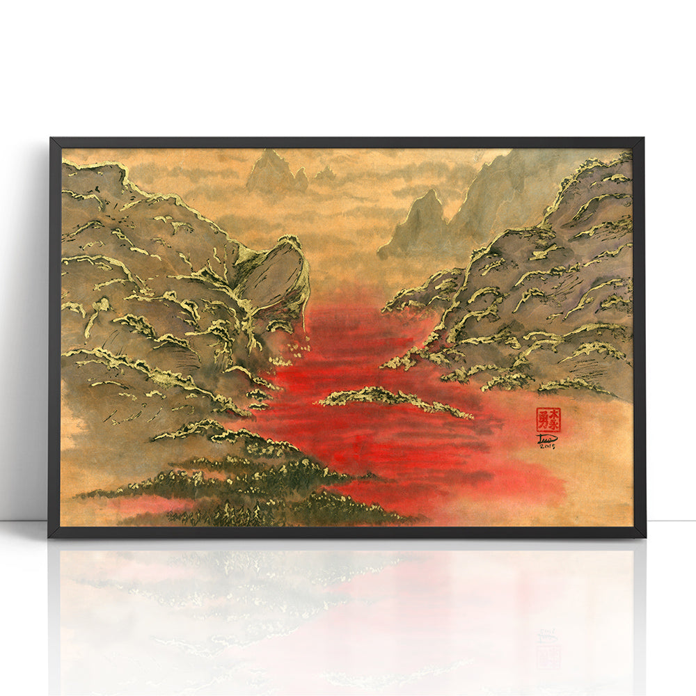 Valley of Blood (Framed Paper Print)