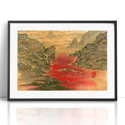 Valley of Blood (Framed Paper Print)