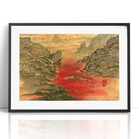 Valley of Blood (Framed Paper Print)