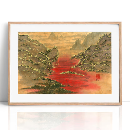 Valley of Blood (Framed Paper Print)