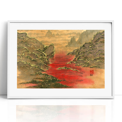 Valley of Blood (Framed Paper Print)