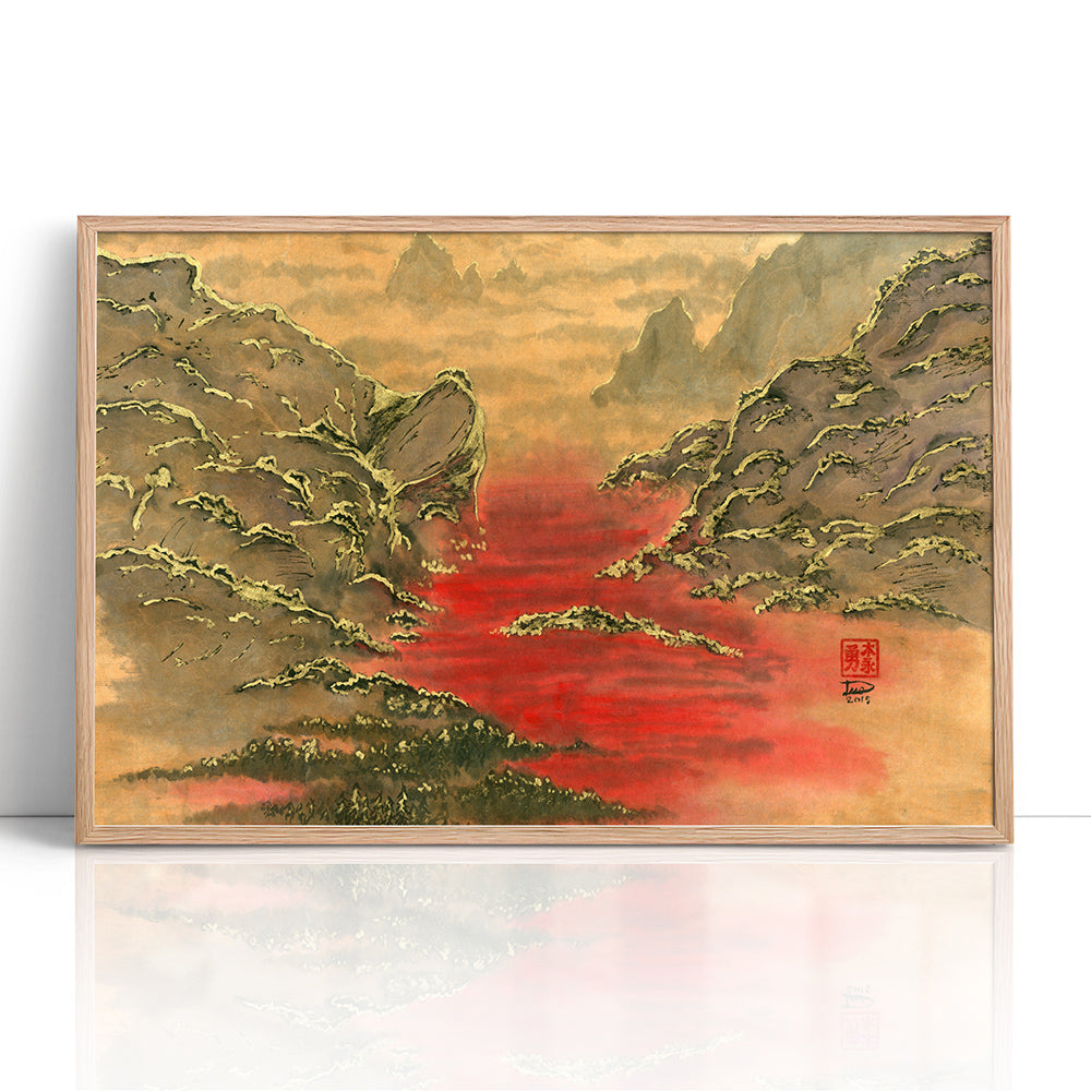 Valley of Blood (Framed Paper Print)