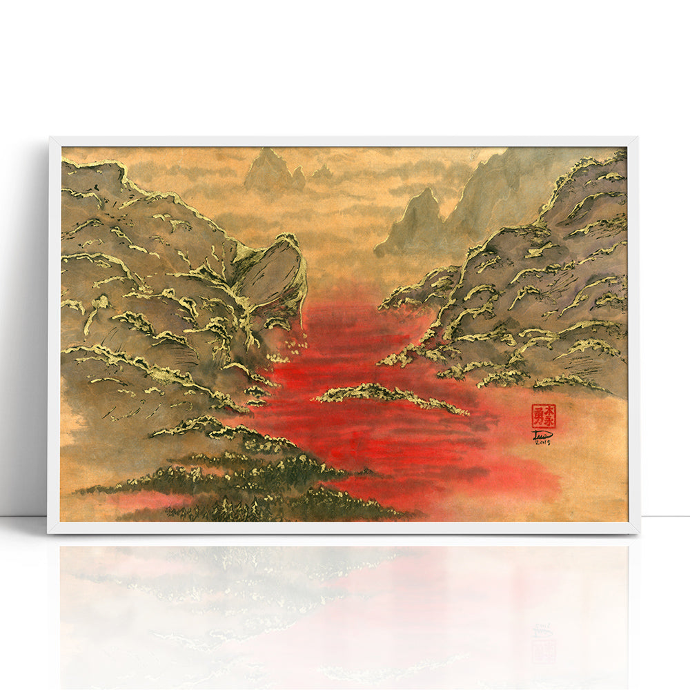 Valley of Blood (Framed Paper Print)