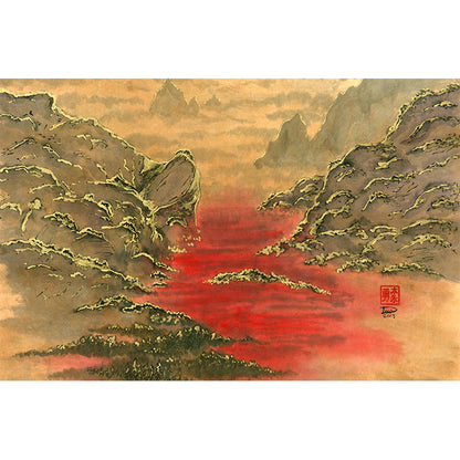 Valley of Blood (Framed Canvas)